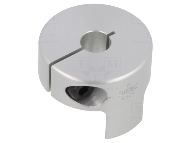 Koppeling; Ø: 30mm; Ø1: 8mm; Ø2: 8mm; aluminium Koppeling; Ø: 30mm; Ø1: 8mm; Ø2: 8mm; aluminium